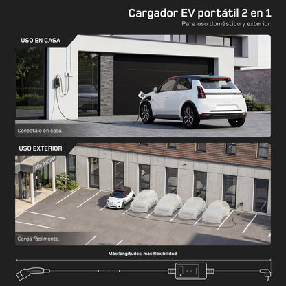dé Cargador Tipo 2–Schuko v2 16A 3,7 kW