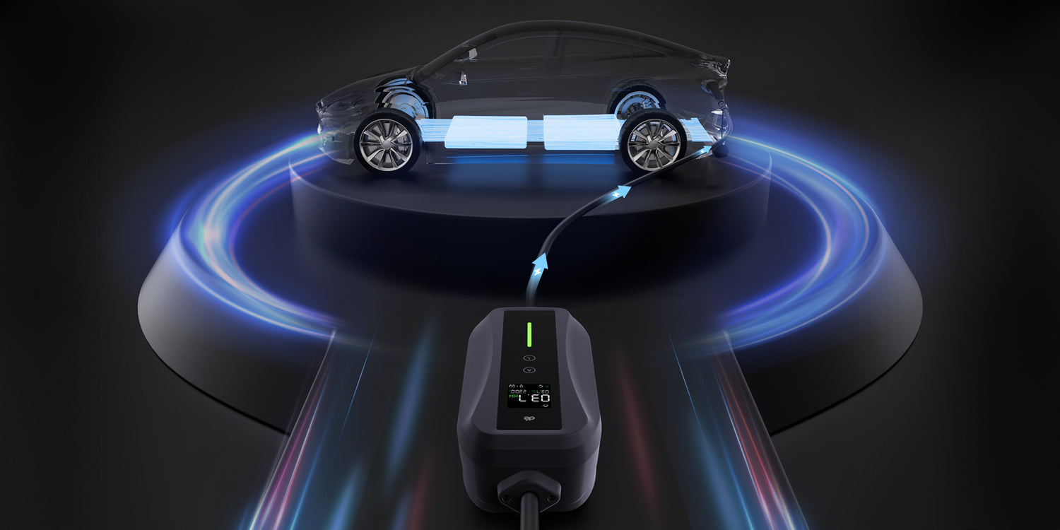 dé Cable de carga Tipo 2 con enchufe Schuko 16A: ilustración de carga para EV y PHEV