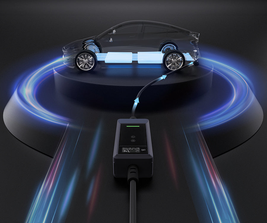 Carga rápida monofásica con dé Cargador portátil Tipo 2 7,4 kW (32A)