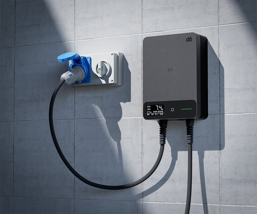 Conexión CEE 32A a dé Wallbox 7,4 kW Monofásico Tipo 2 en pared