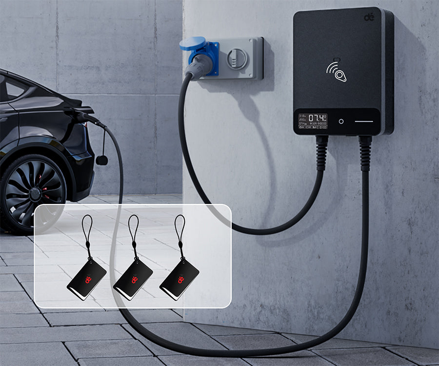 Control de acceso con RFID en dé Wallbox 7,4 kW Monofásico Tipo 2 (uso doméstico)