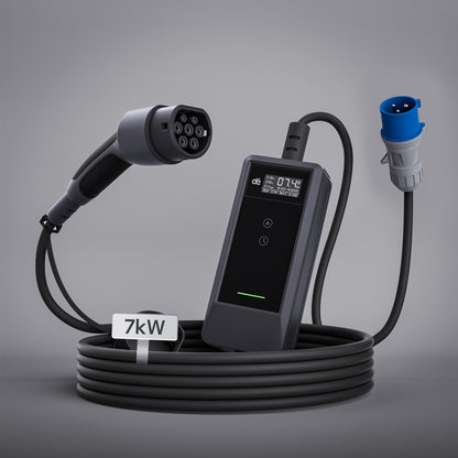 dé Cargador portátil Tipo 2 7,4 kW (32A) monofásico