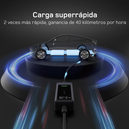 dé Cargador portátil Tipo 2 7,4 kW (32A) monofásico