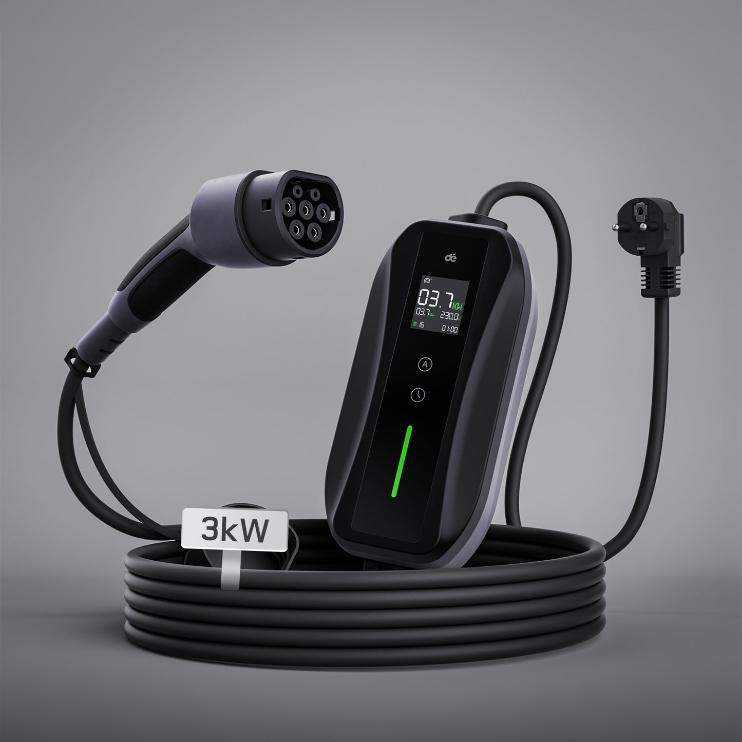 dé Cable de carga Tipo 2 con enchufe Schuko (16A)
