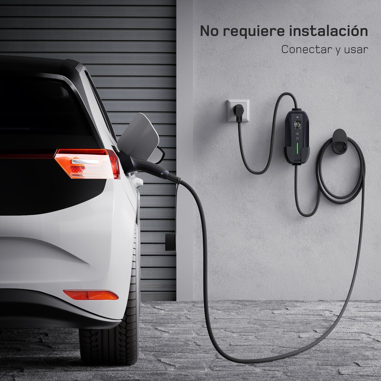 dé Cable de carga Tipo 2 con enchufe Schuko (16A)