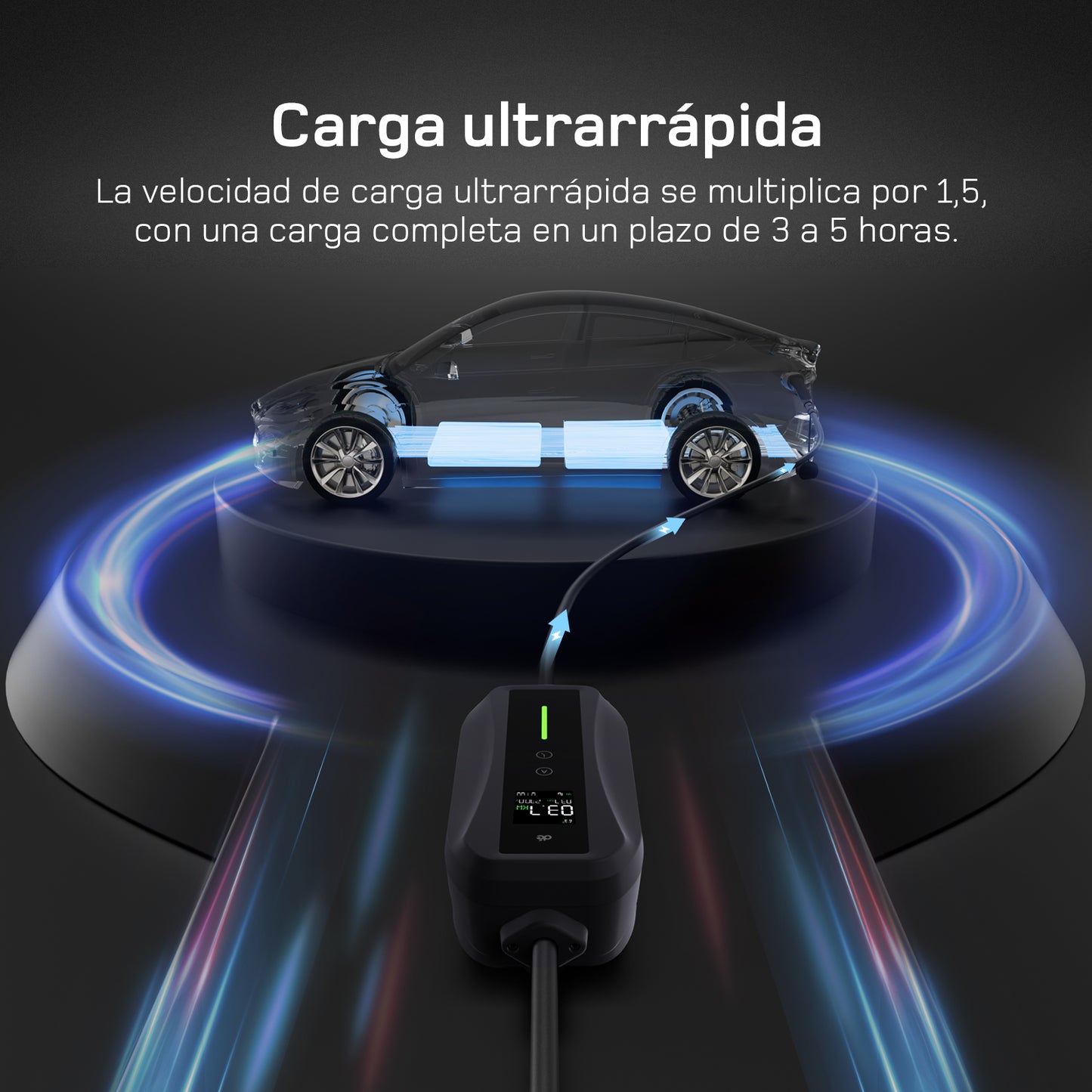 dé Cable de carga Tipo 2 con enchufe Schuko (16A)