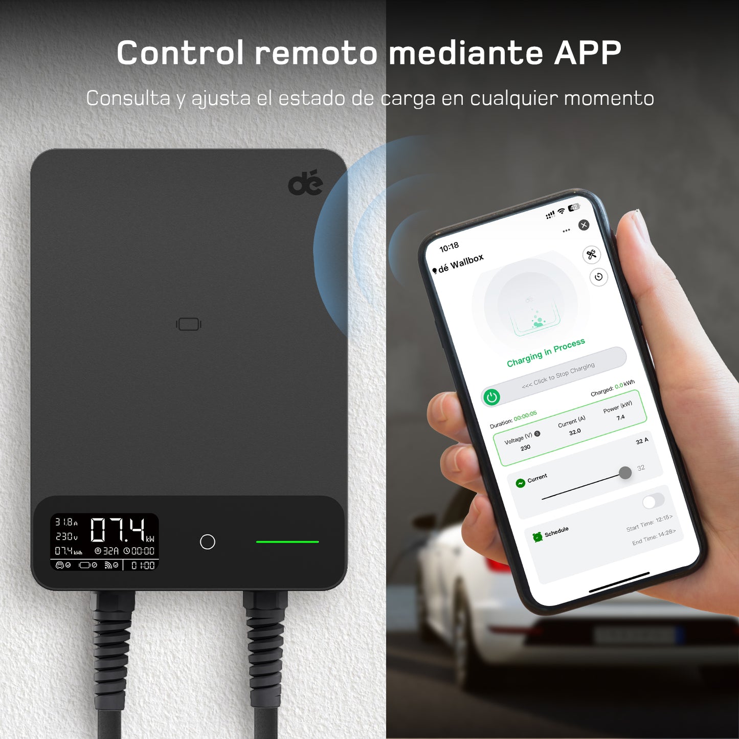 dé Wallbox 7,4 kW Monofásico Tipo 2 (32A)