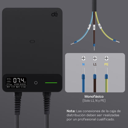 dé Wallbox 7,4 kW Monofásico Tipo 2 (32A)
