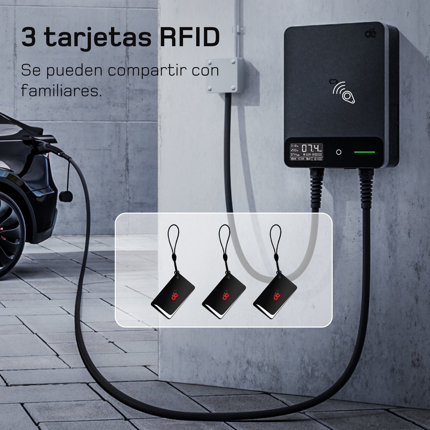 dé Wallbox 7,4 kW Monofásico Tipo 2 (32A)