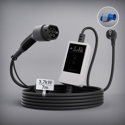 dé Cargador Tipo 2–Schuko v2 16A 3,7 kW