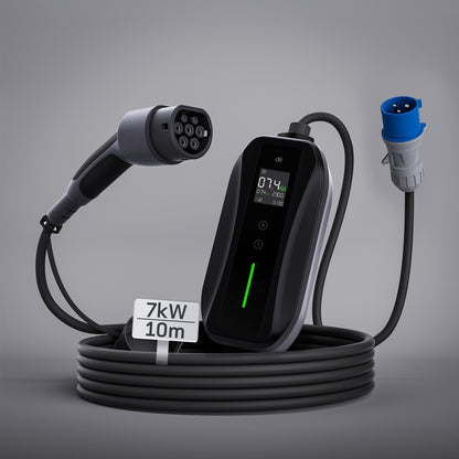 dé Cargador coche eléctrico Tipo 2 portátil 7,4 kW monofásico T1