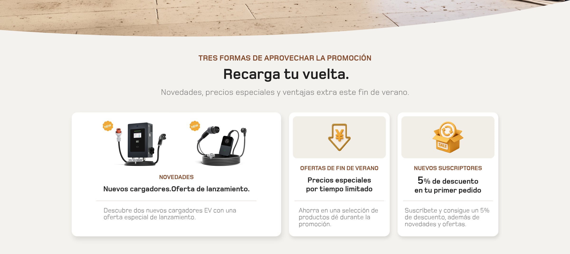 Novedades, precios especiales y ventajas para suscriptores